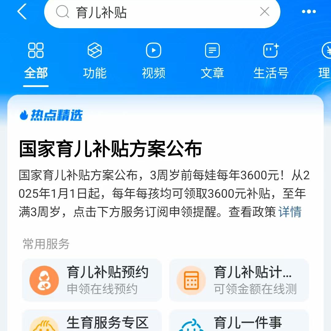 25年1月起实施育儿补贴，一年3600元。附办理流程 第1张