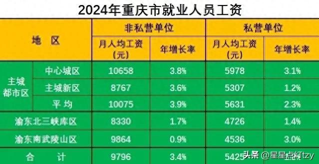 重庆市不同行业平均工资情况（重庆各行业工资水平(统计局最新数据)） 第1张
