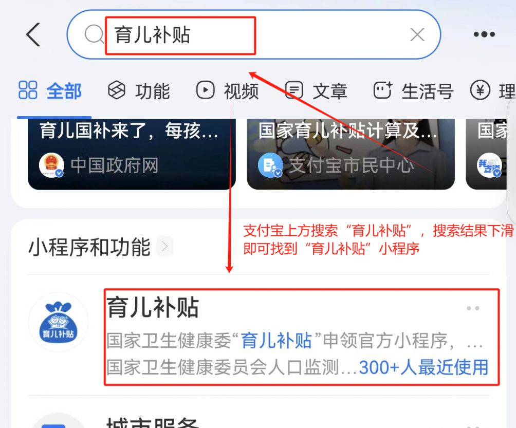 育儿补贴申请入口汇总（微信+支付宝+官网） 第1张