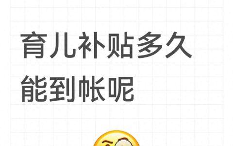 人社资讯-育儿补贴申请之后，多久可以到账？